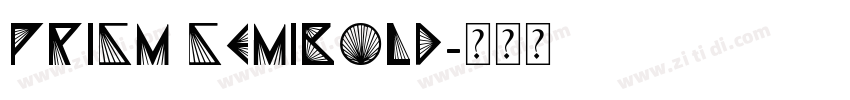 Prism SemiBold字体转换